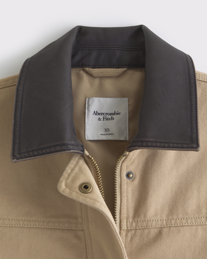 Cinched Waist Workwear Jacket