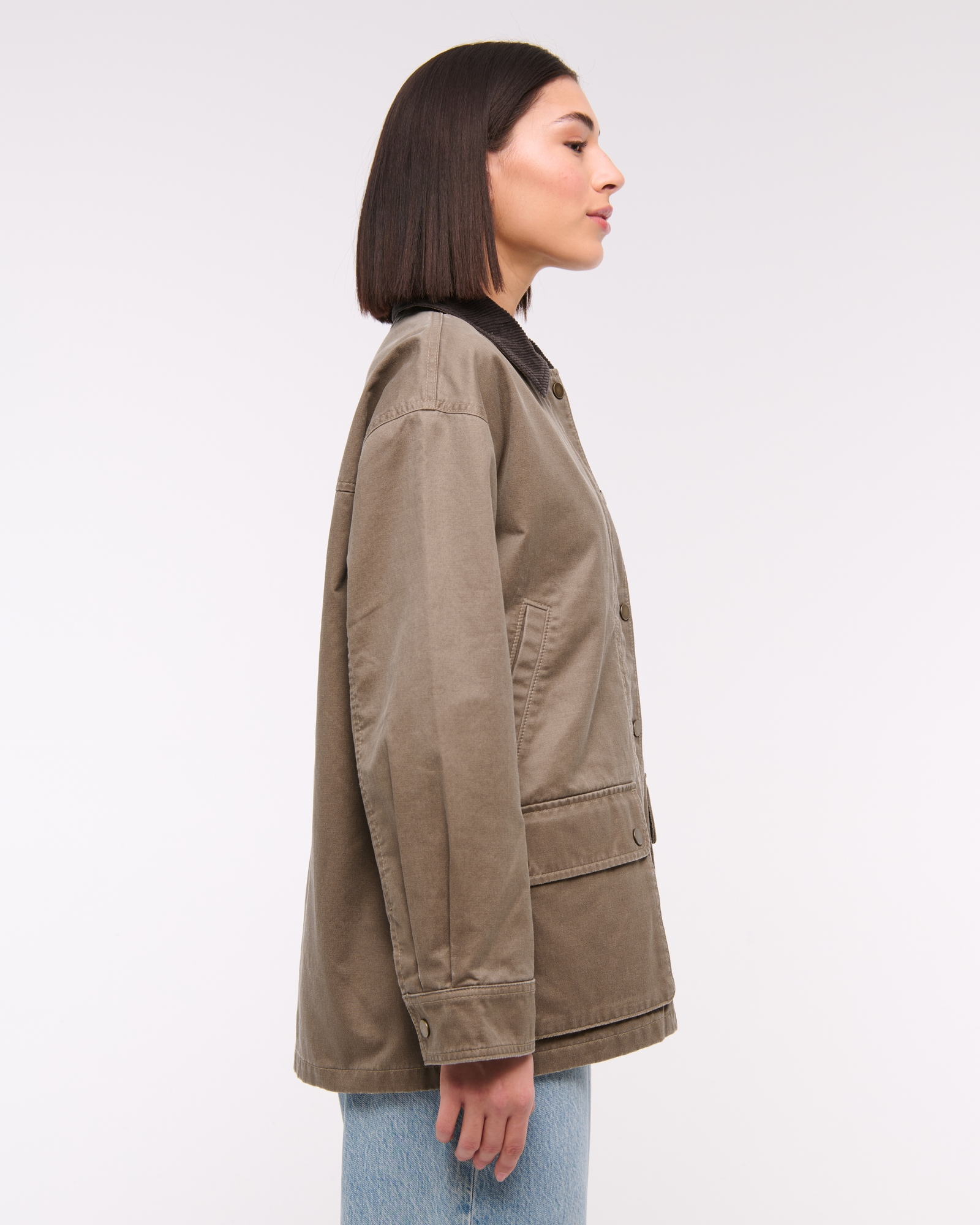 Mid-Length Waxed Barn Jacket
