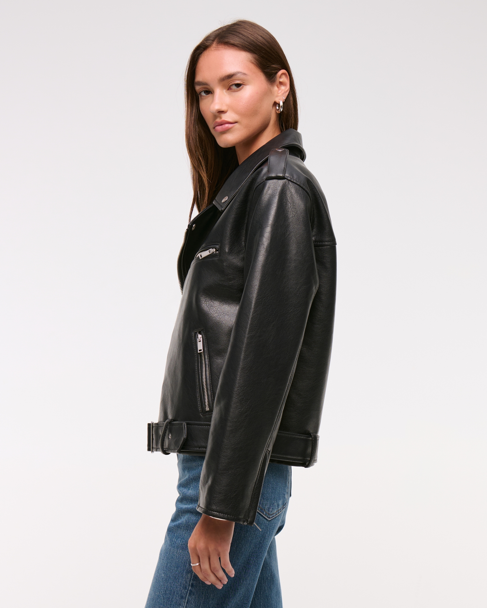 Vegan Leather Biker Jacket