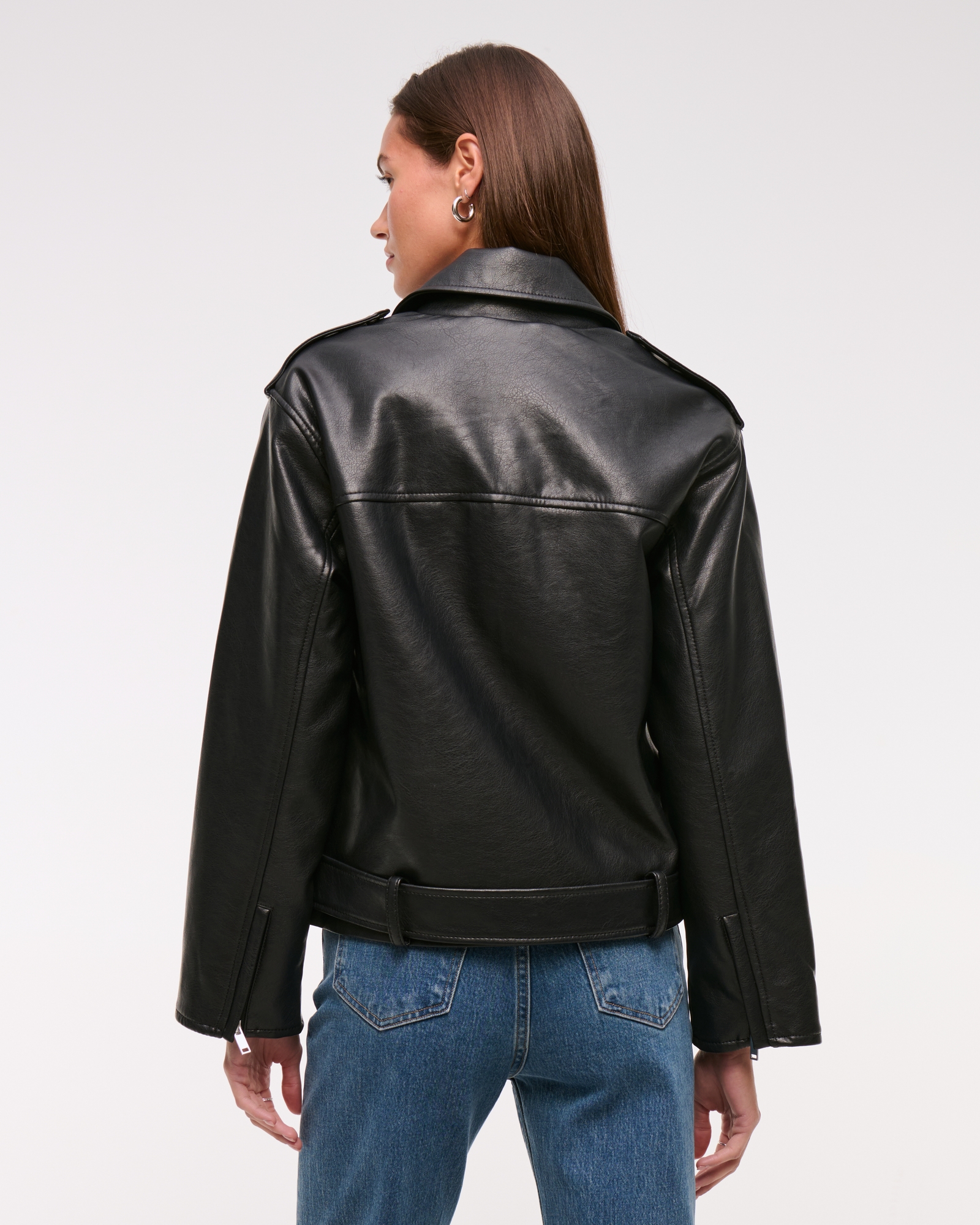 Vegan Leather Biker Jacket