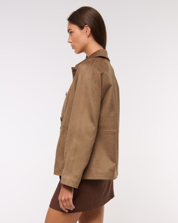 Classic Vegan Suede Jacket