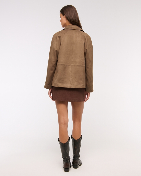 Classic Vegan Suede Jacket