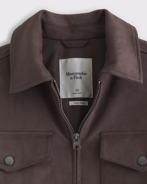 Women's Vegan Suede Bomber Jacket | Women's Coats & Jackets