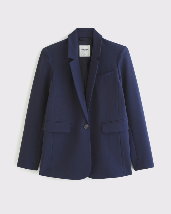 Classic Suiting Blazer, Dark Indigo view 1