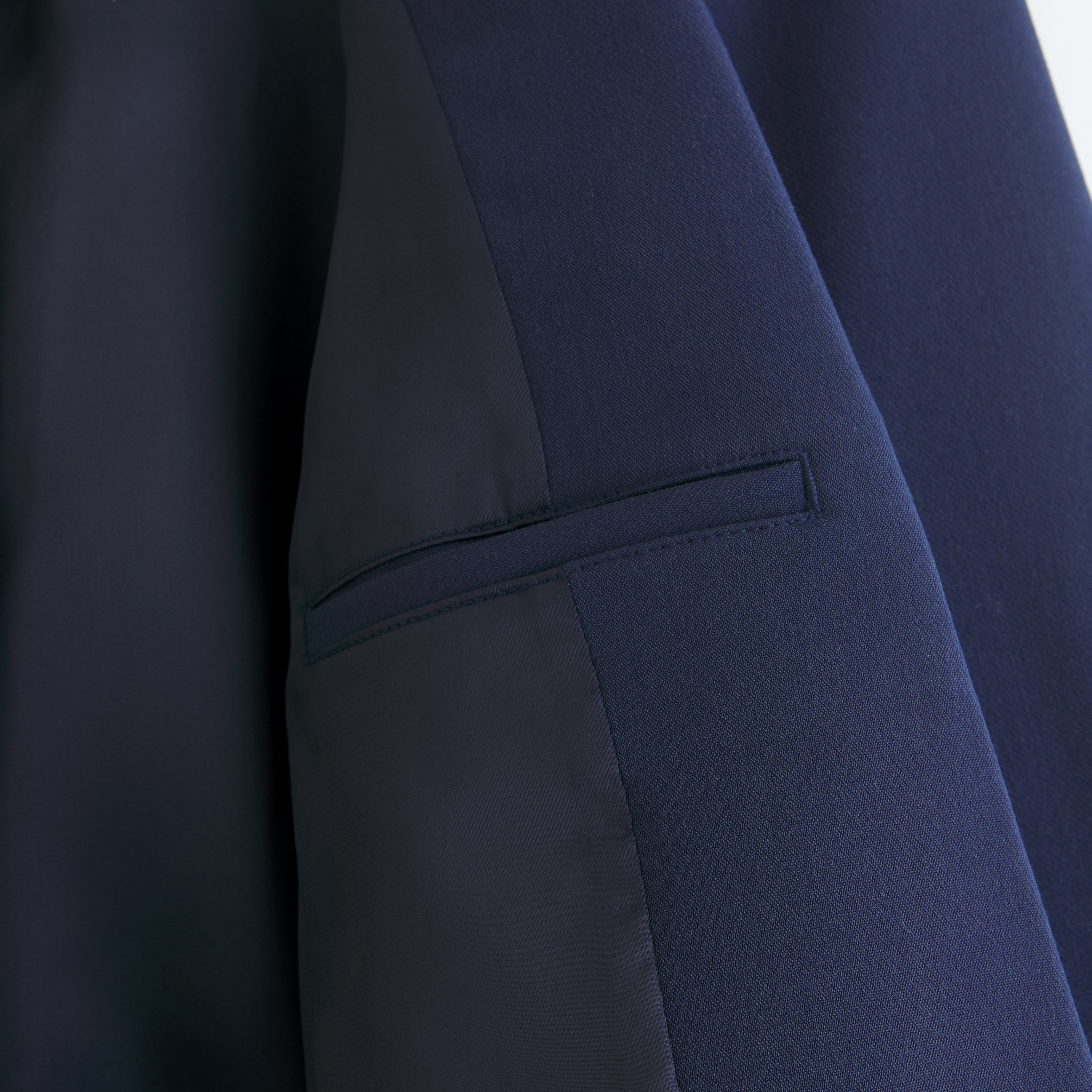 Abercrombie & Fitch Classic Suiting Blazer In Blue