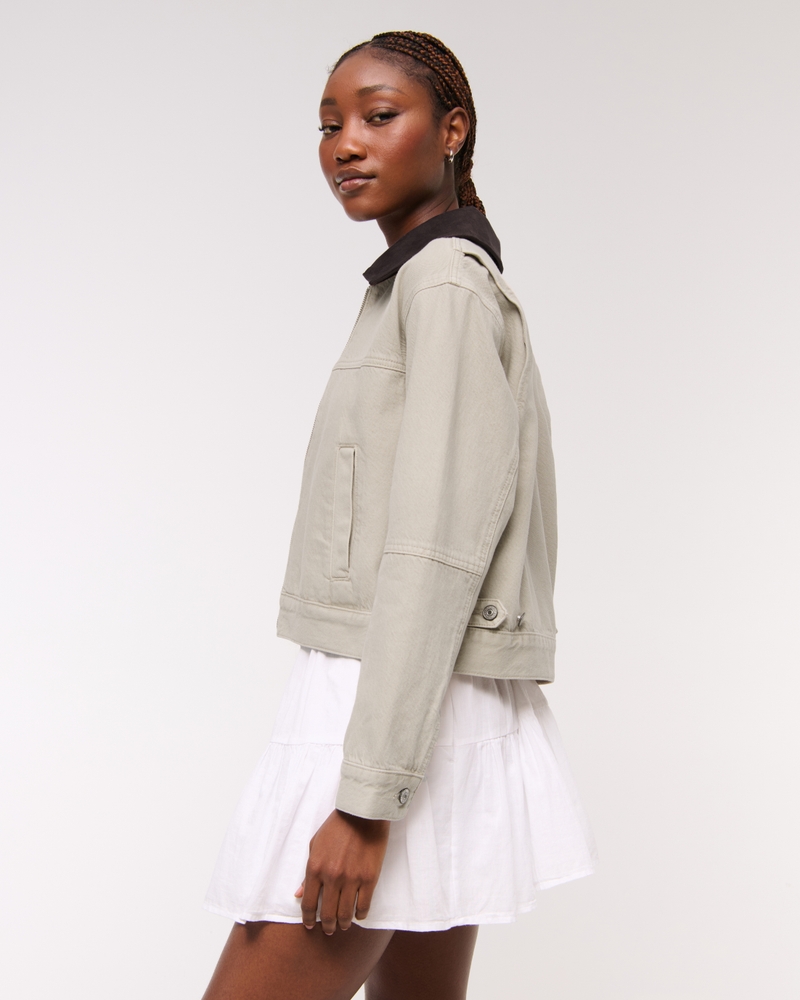 Denim Zip-Up Jacket