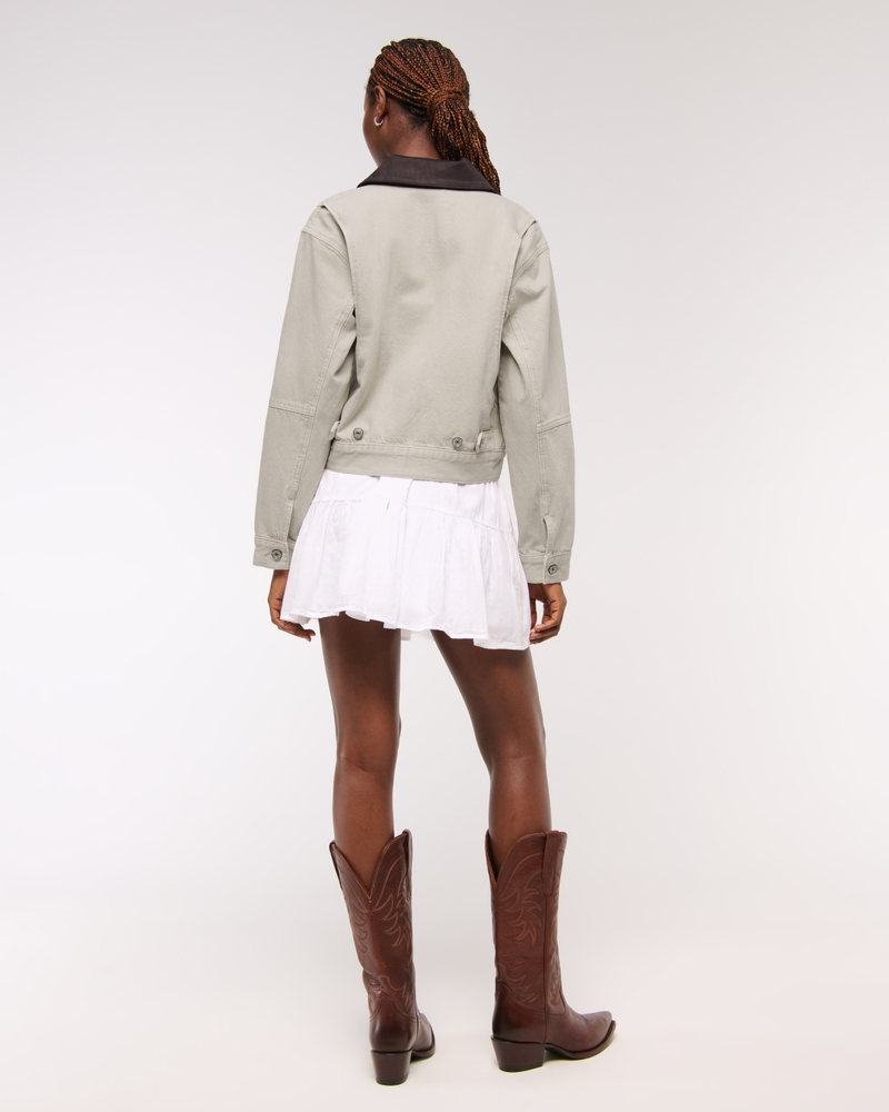 Denim Zip-Up Jacket