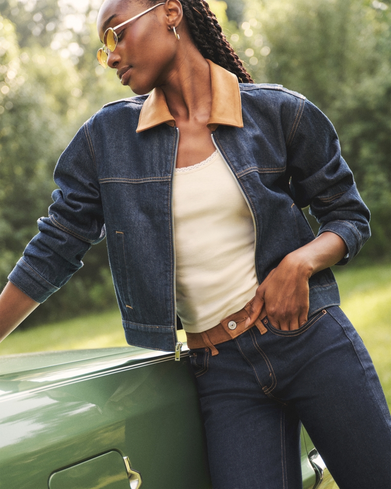 Denim Zip-Up Jacket