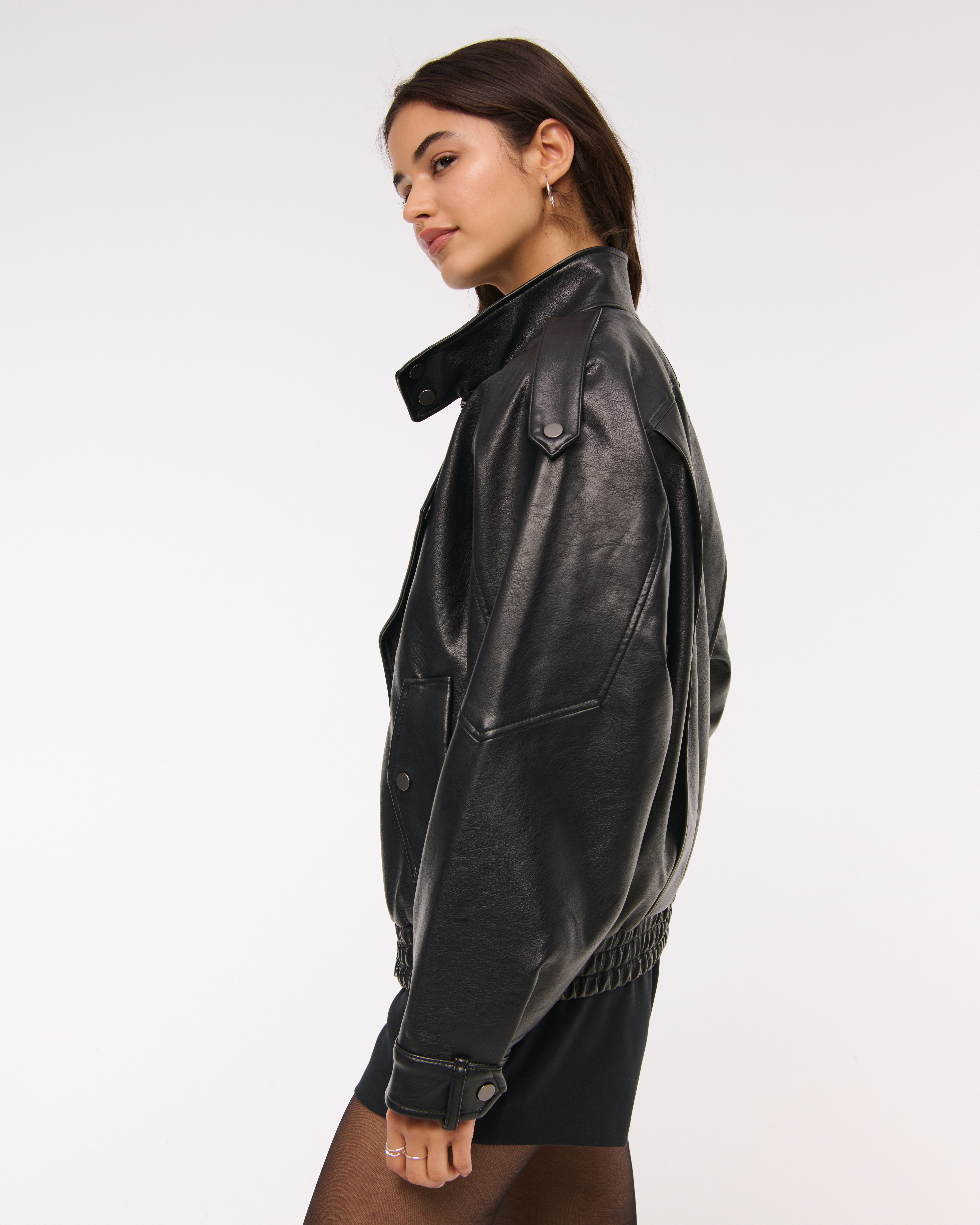 Abercrombie & Fitch ブラックレザージャケット XXS Abercrombie & Fitch ブラックレザージャケット XXS - メルカリ