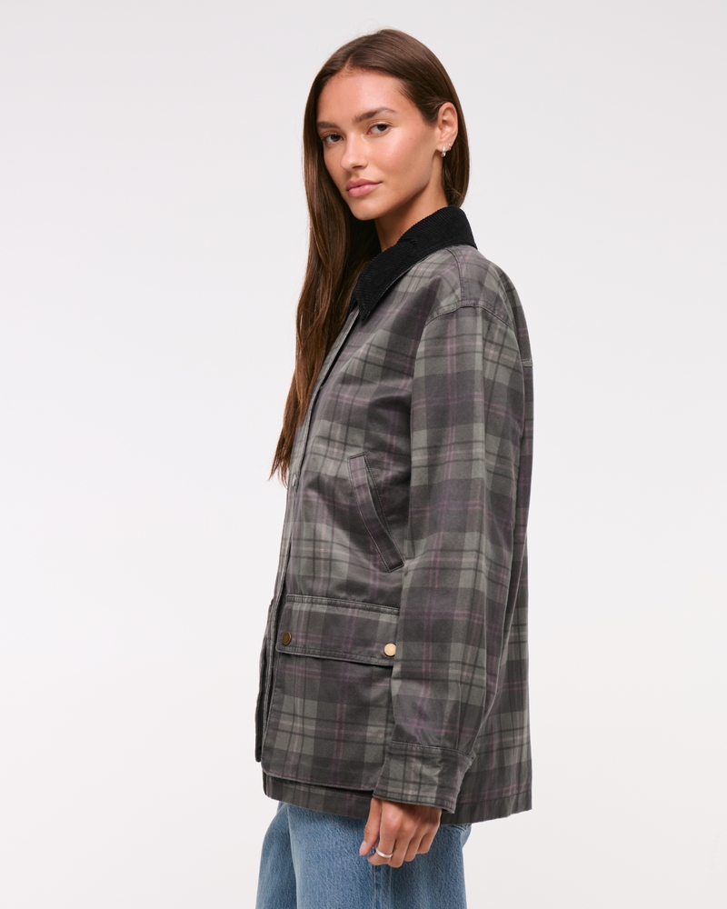 Mid-Length Waxed Barn Jacket