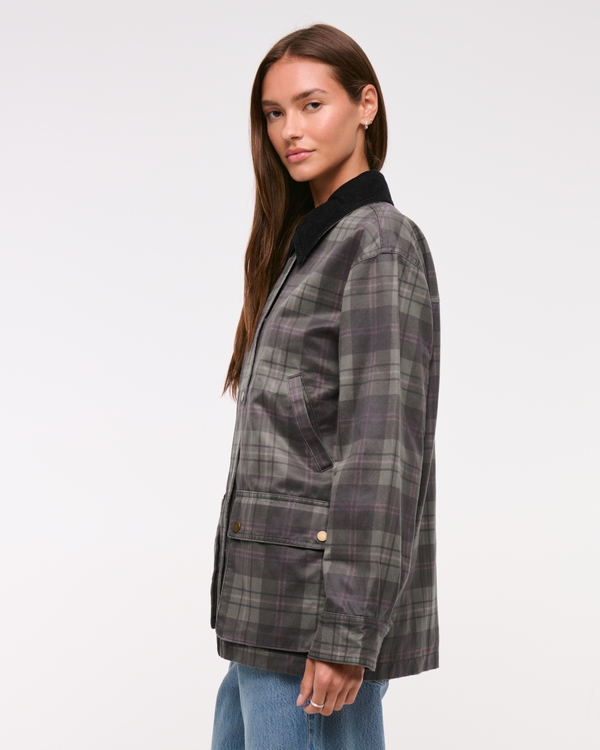 Mid-Length Waxed Barn Jacket