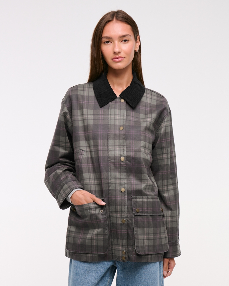 Mid-Length Waxed Barn Jacket