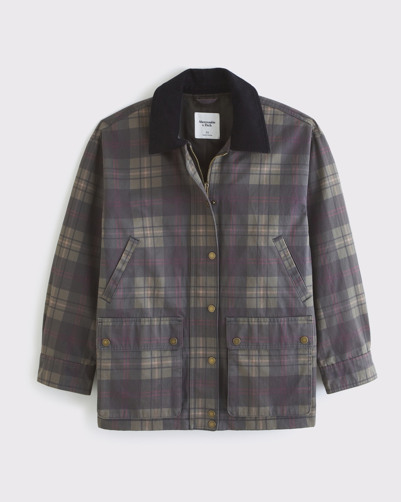 Mid-Length Waxed Barn Jacket