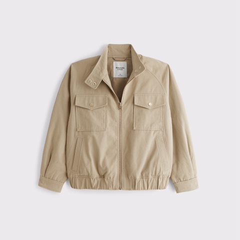 Женские куртки Abercrombie & Fitch Relaxed Twill Bomber Jacket