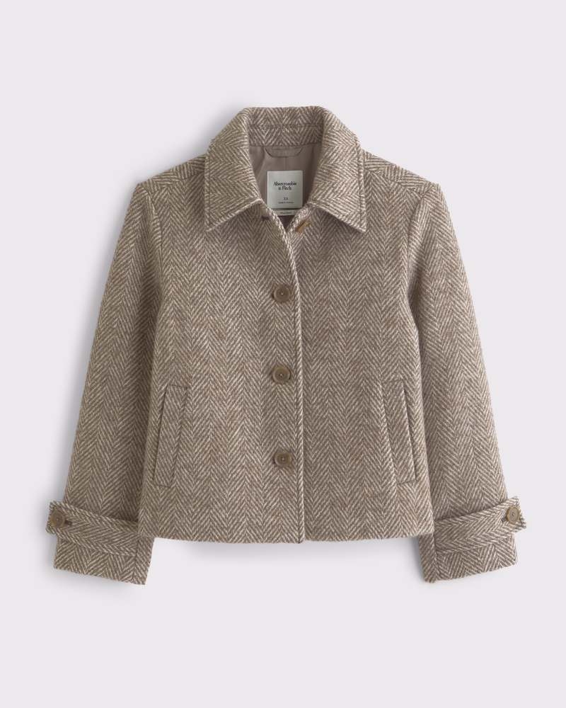 【Citybreeze】WOOL BLENDED SLEEVE SHORT COAT-LIGHT-BEIGE MUSINSA | CITYBREEZE WOMAN Volume sleeve short wool