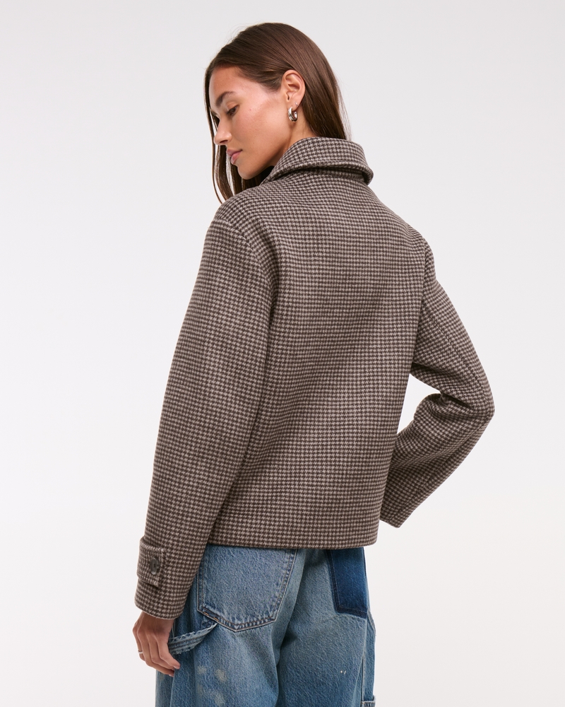 Short Wool-Blend Coat