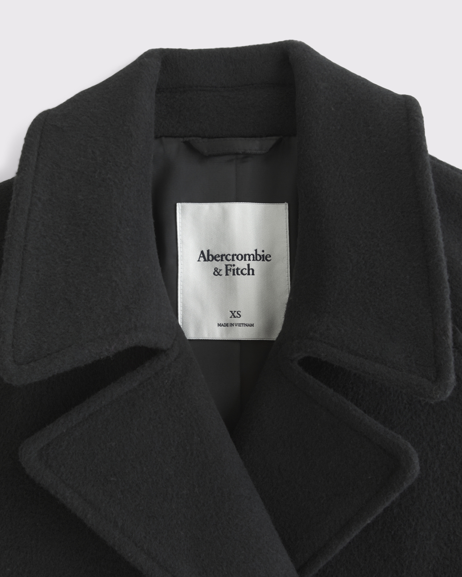 A&F Carrie Wool-Blend Trench Coat