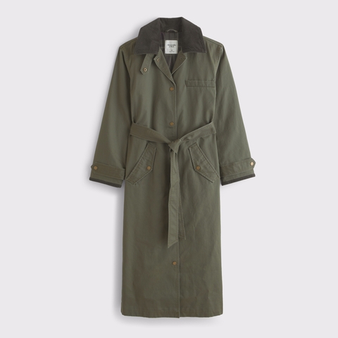 Женские куртки Abercrombie & Fitch Waxed Mac Coat