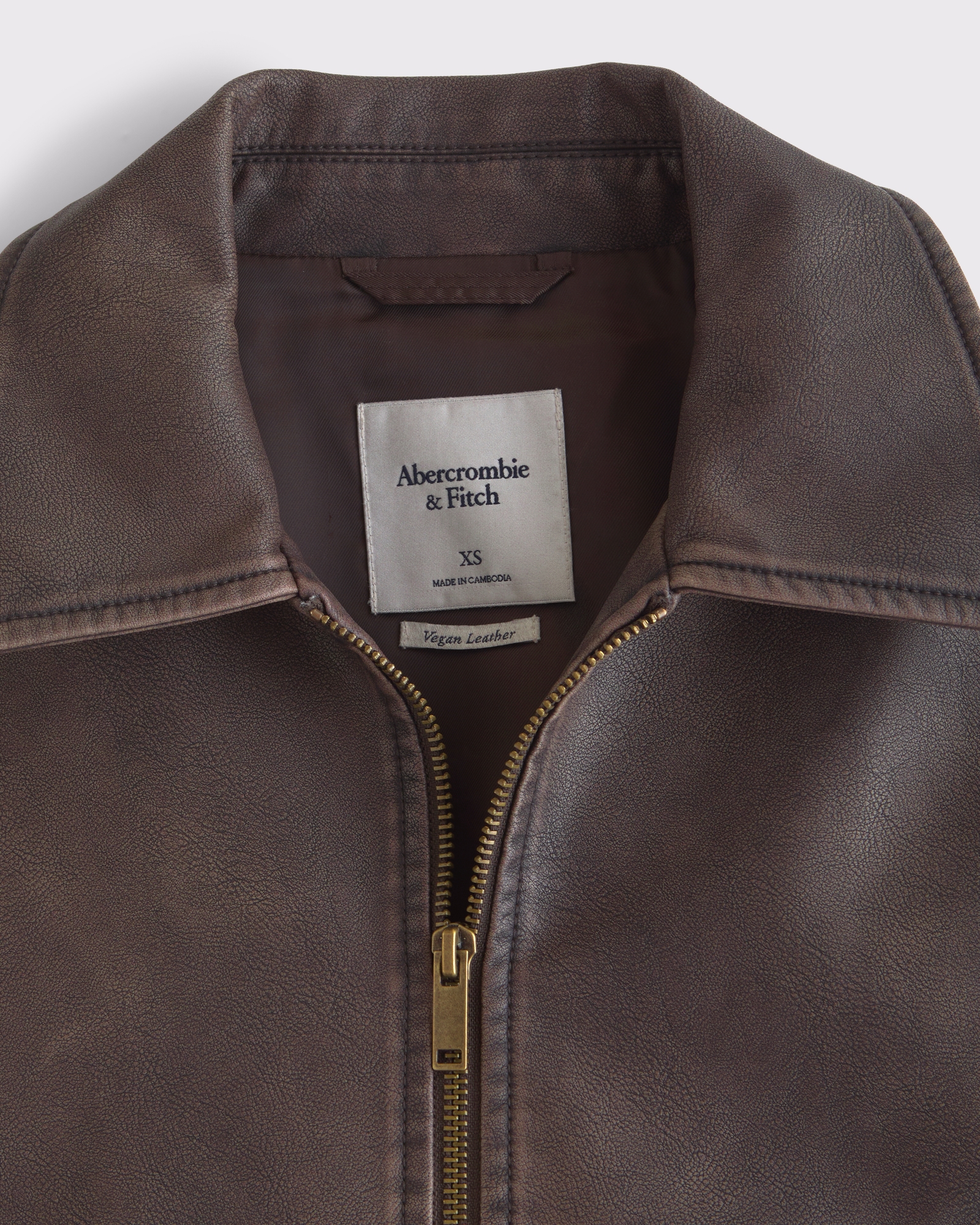 Short Vegan Leather Utility Jacket