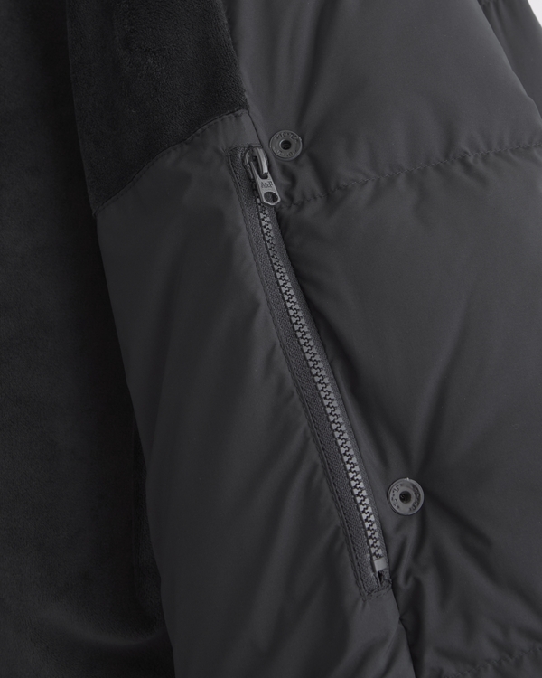 Hooded Duvet Belted Puffer