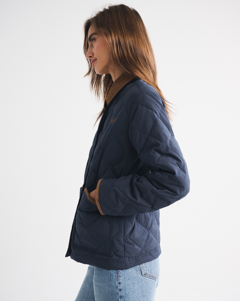 Puffer Jacket Lightweight Mid Length Jacket Womens Winter Mid