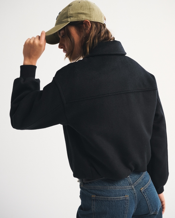 Wool-Blend Bubble Hem Coat