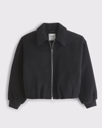 Wool-Blend Bubble Hem Coat