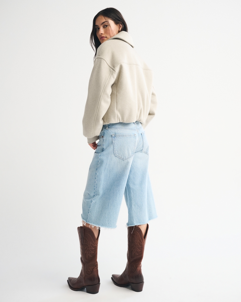 Wool-Blend Bubble Hem Coat