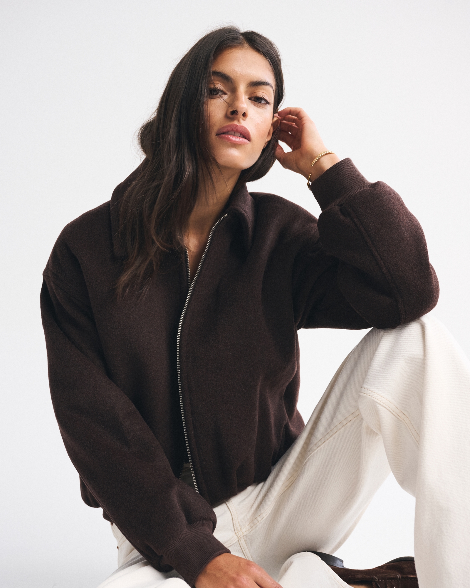 Wool-Blend Bubble Hem Coat