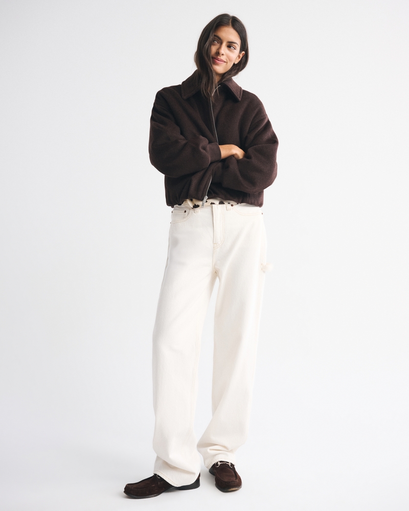 Wool-Blend Bubble Hem Coat