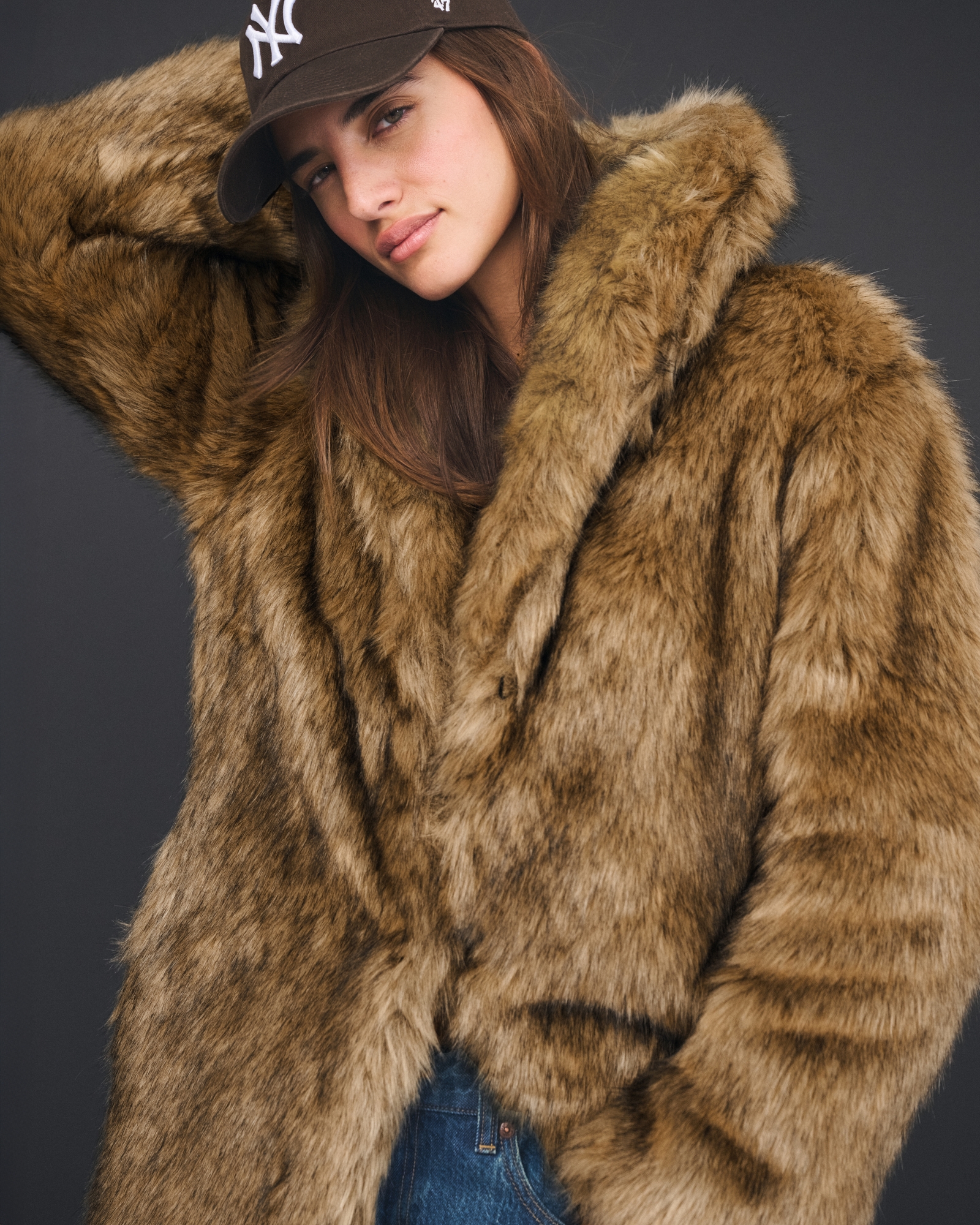 Long Faux Fur Coat