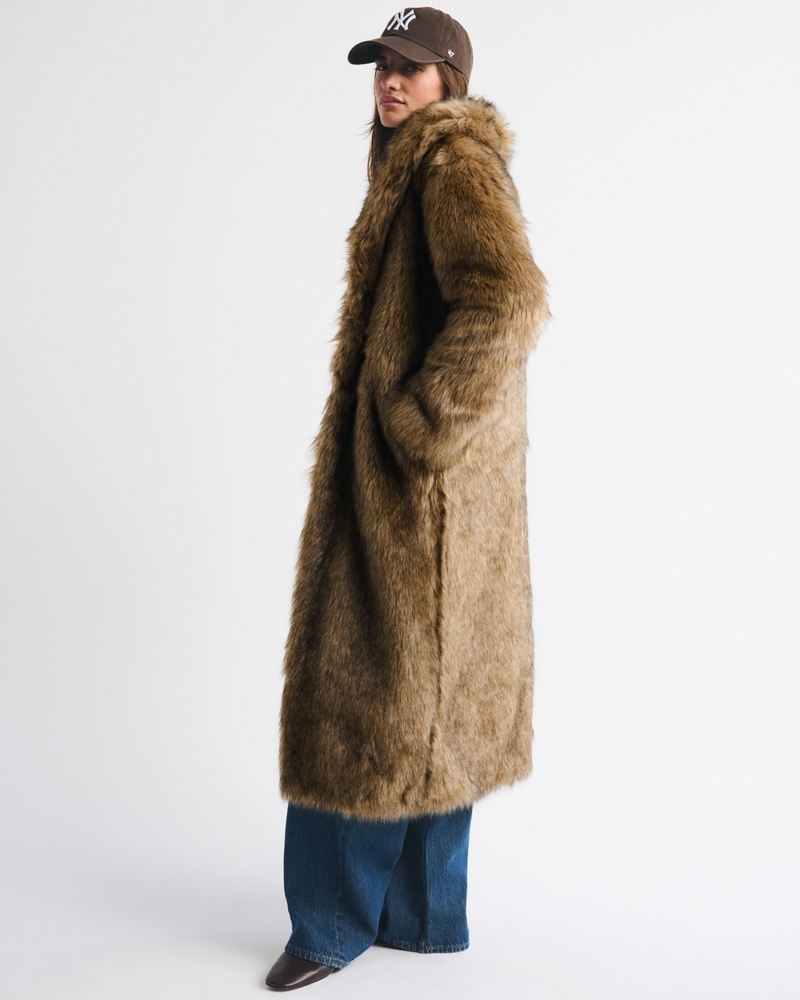 Long Faux Fur Coat