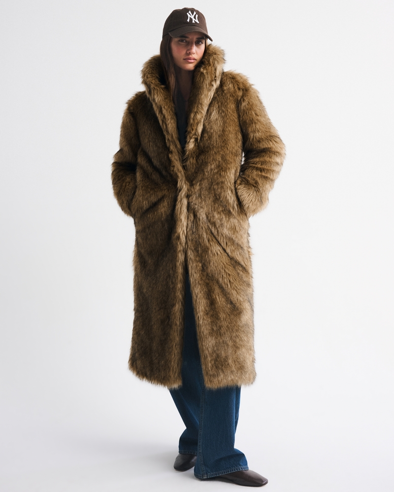 Long Faux Fur Coat