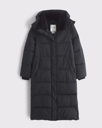 Women's Nylon Long Puffer | Women's Coats & Jackets | Abercrombie.com