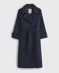 A&F Carrie Wool-Blend Trench Coat
