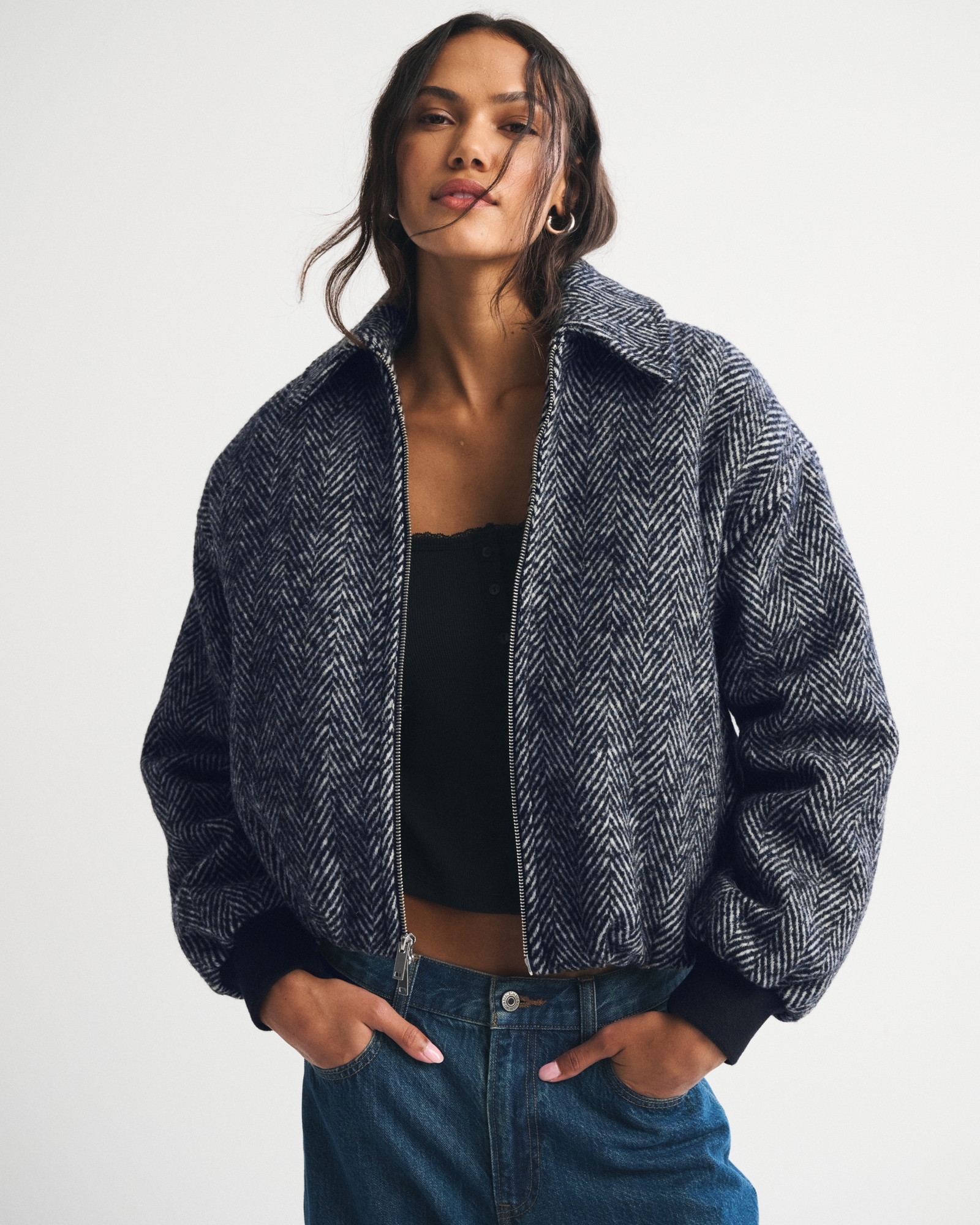 Wool-Blend Bubble Hem Coat