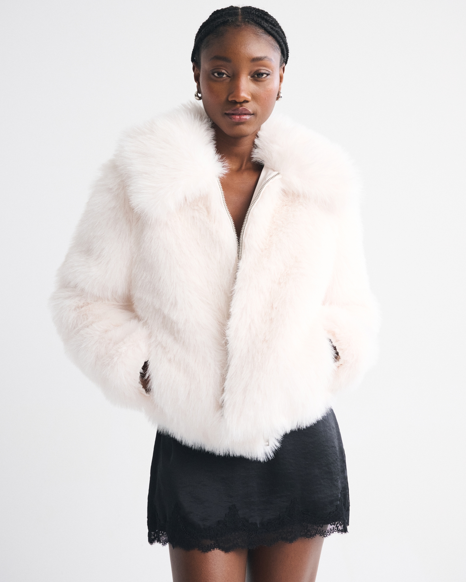 Short Faux Fur Coat