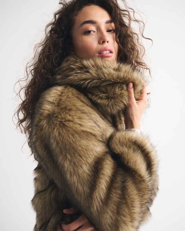 Short Faux Fur Coat