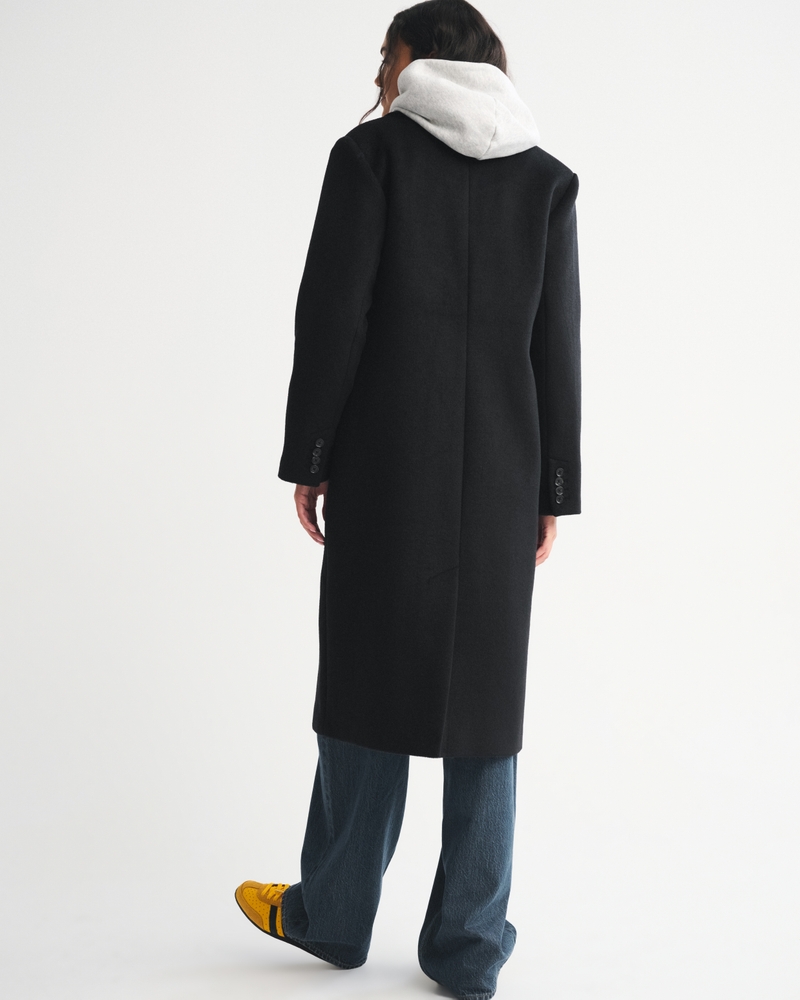 Wool-Blend Tailored Topcoat