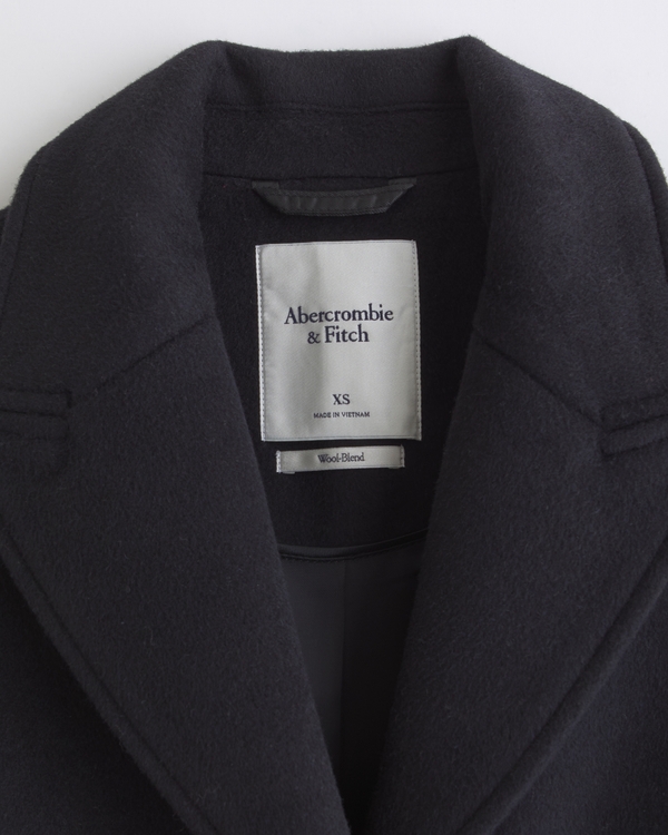 Wool-Blend Tailored Topcoat