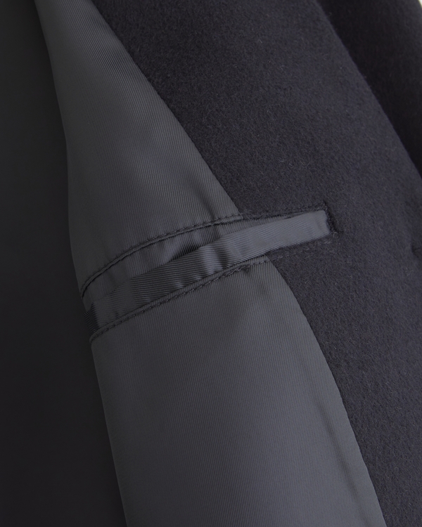 Wool-Blend Tailored Topcoat