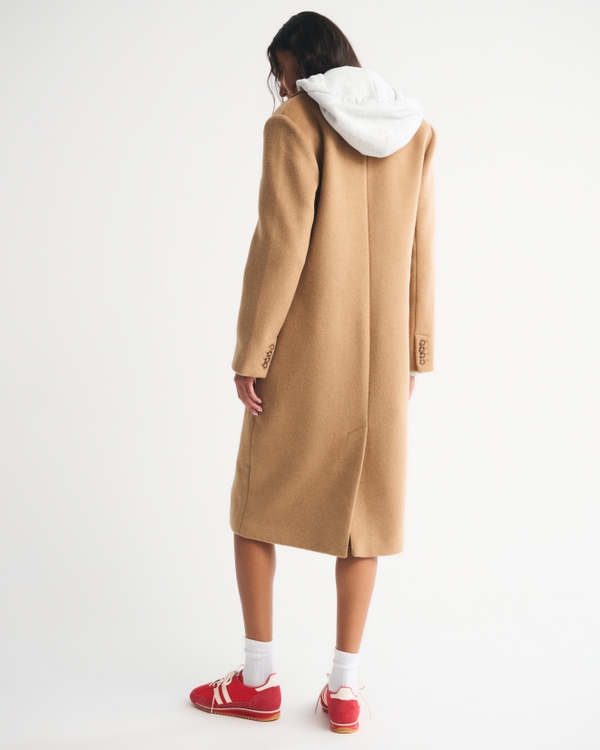 Wool-Blend Tailored Topcoat