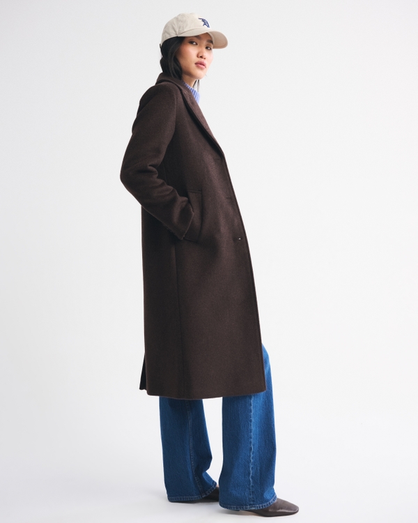 Wool-Blend Tailored Topcoat