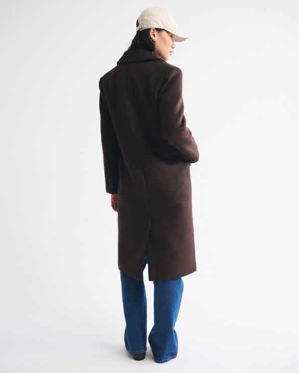 Wool-Blend Tailored Topcoat