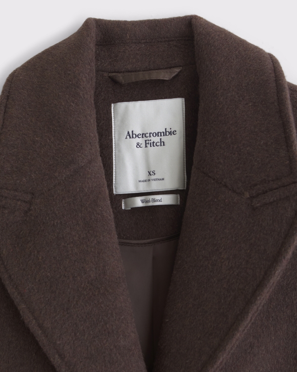 Recycled Wool-Blend Tailored Topcoat