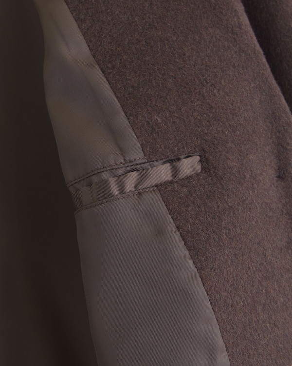 Recycled Wool-Blend Tailored Topcoat