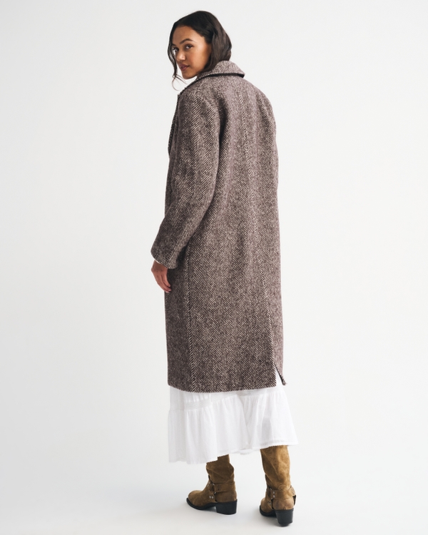 Wool-Blend Tailored Topcoat