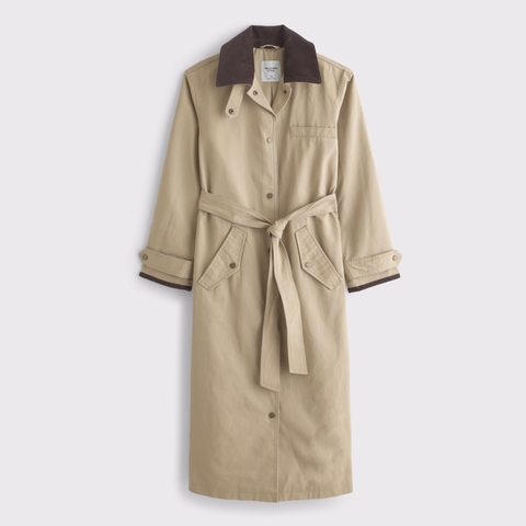 Женские куртки Abercrombie & Fitch Waxed Mac Coat