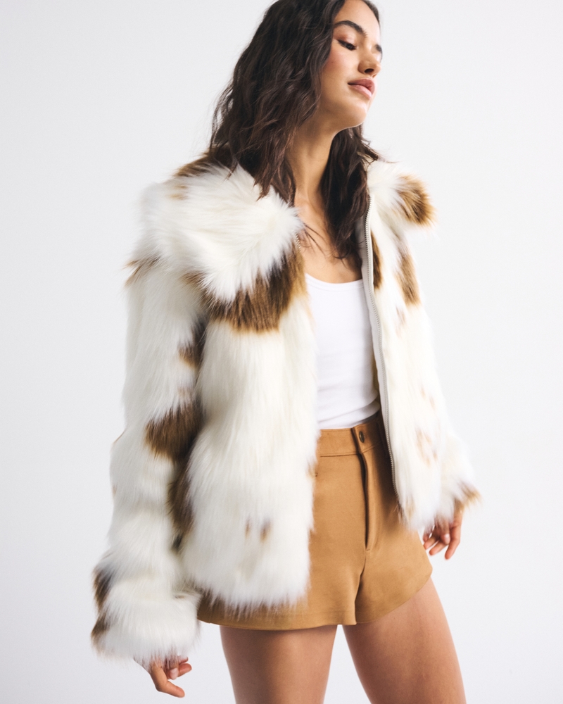 Short Faux Fur Coat