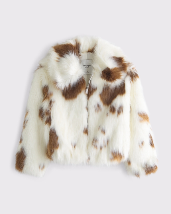 Women's Short Faux Fur Coat | Women's Coats & Jackets